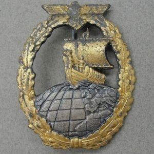Kriegsmarine Auxiliary Cruiser Badge by "R.S."