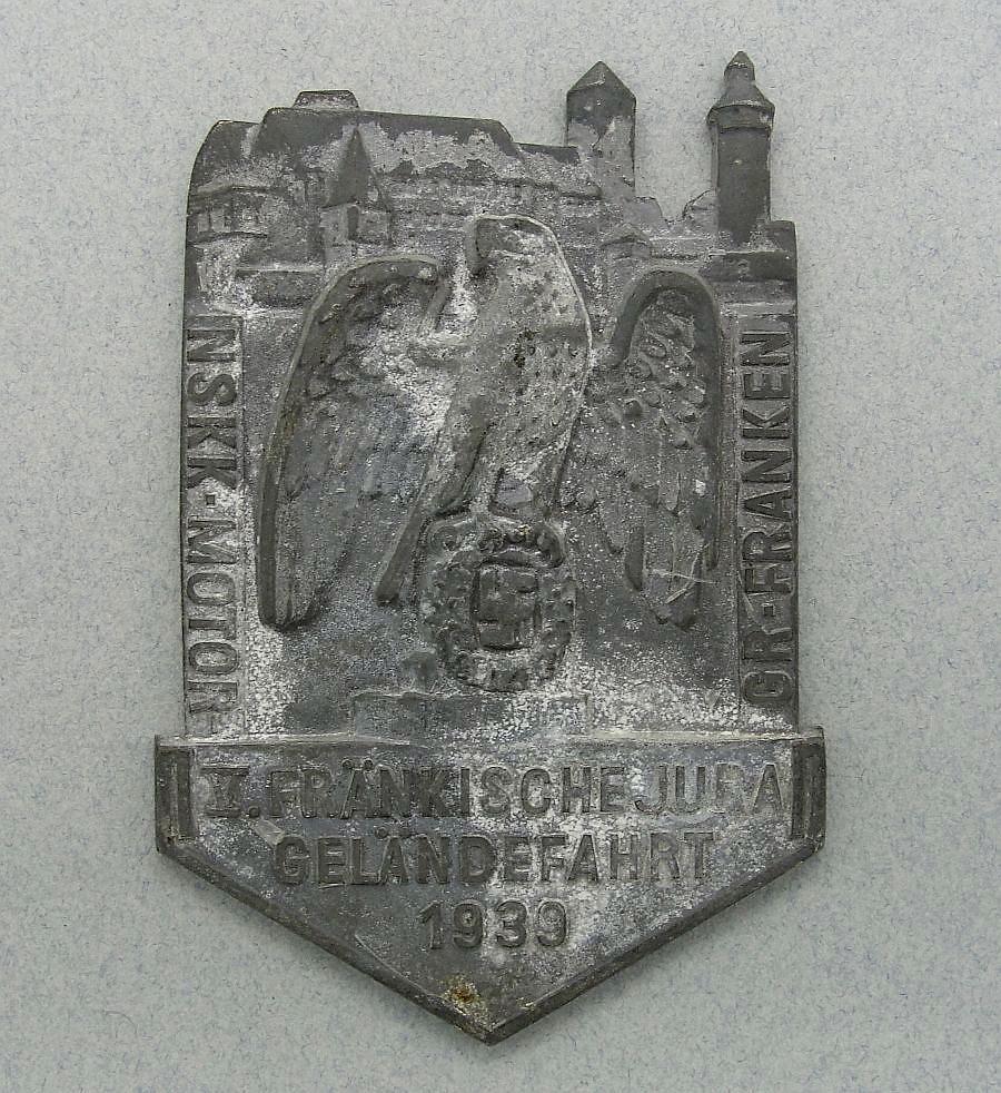 1939 NSKK Table Medal