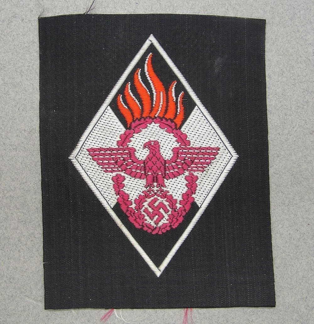 HJ Hitler Youth Feuerwehrschar Fire Fighters Patch