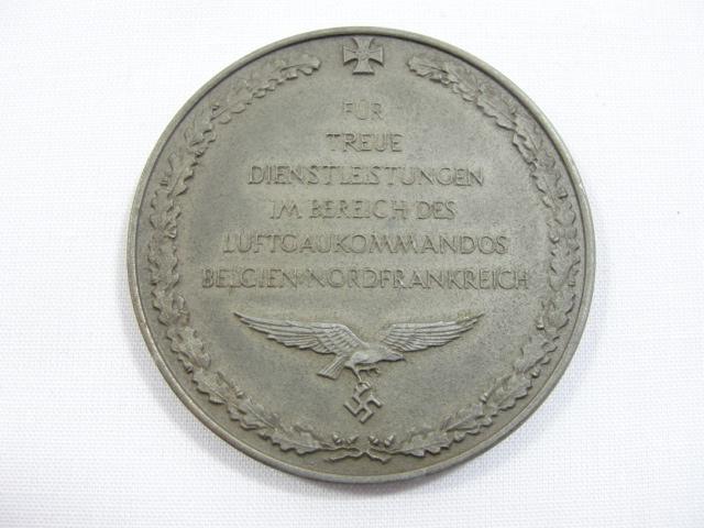 LW Medal for Meritorious Achievement in District Belgium-Northern France w/Badge