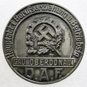 DAF Official's Badge from Gau Oberdonau