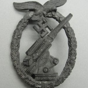 Luftwaffe Flak Badge by Wiedmann