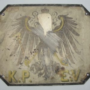 K.P.E.V. Royal Prussian Railway Administration Shield for Train
