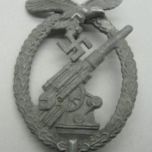 Luftwaffe Flak Badge by "G.B." Gustav Brehmer