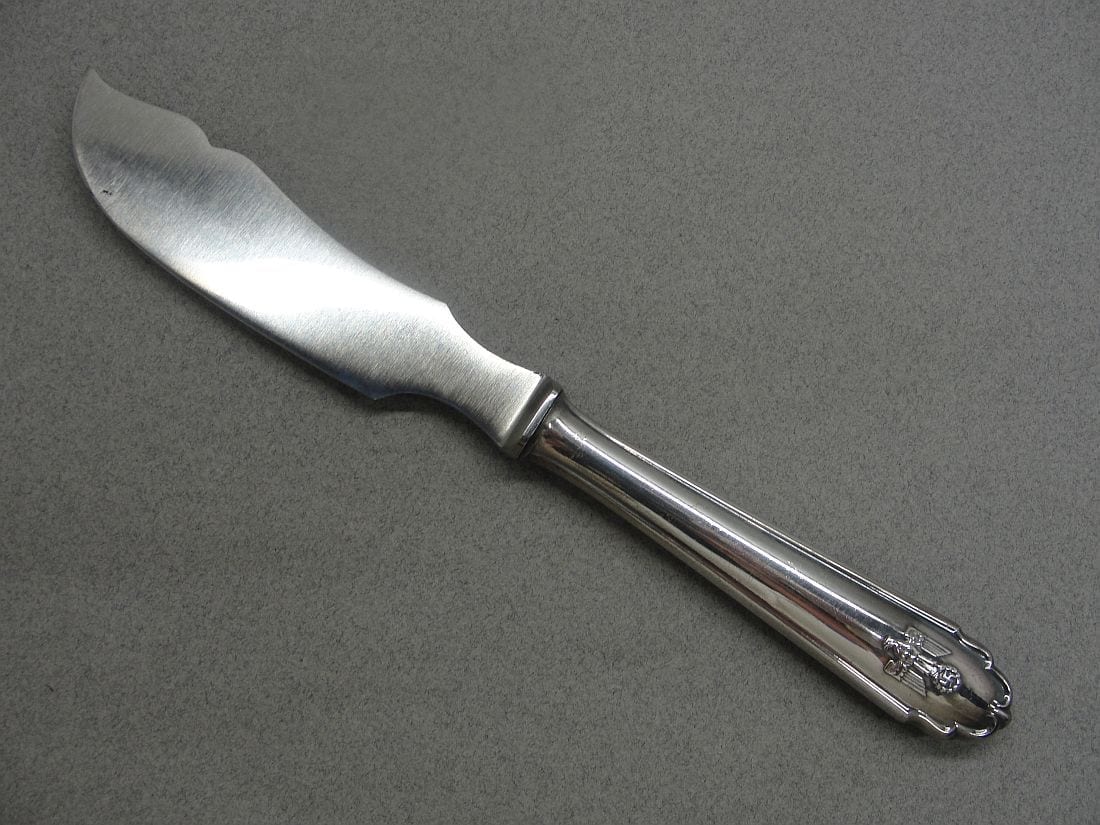 Adolf Hitler - Reichs Chancellery Formal Pattern Silverware - Fish Knife