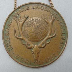 1937 German Hunting Association International Exhibit in Berlin Medal