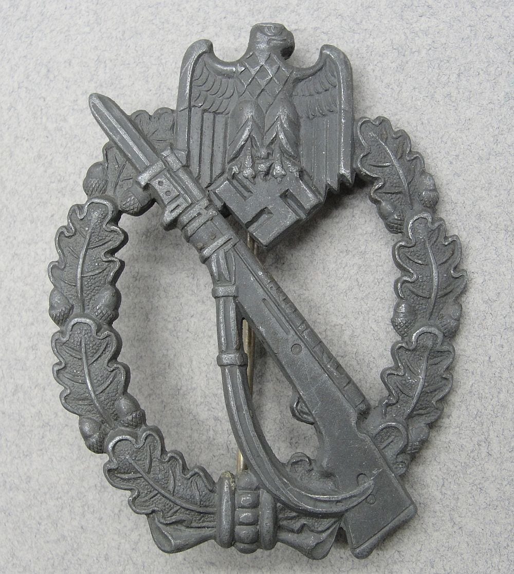 Army/Waffen-SS Infantry Assault Badge, Silver Grade by "FZZS"