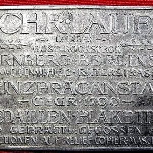 Promotional Plaque for Ludwig Christian Lauer