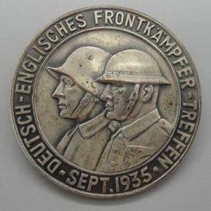 1935 German and English Veterans Day Badge