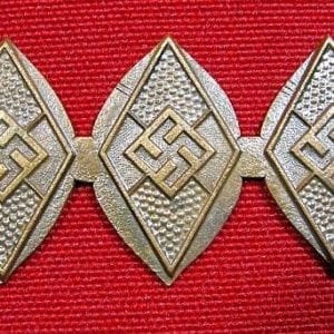 Strip of Three Hitler Youth Dagger Grip Diamond Planchets