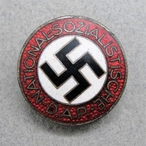 NSDAP Membership Badge by "RZM M1/100" Buttonhole Version