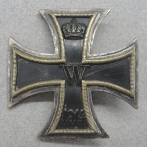 WW1 Iron Cross, First Class, Brass-Based Example