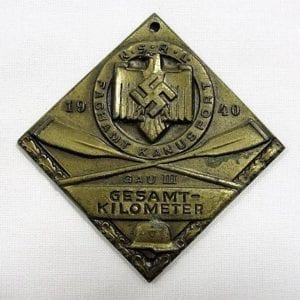 1940 NSRL FACHAMT KANUSPORT Table Medal Prize, Bronze Medal