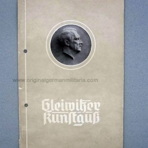 1938 Gleiwitzer Kunstguss Plaque, Bronze and Sculpture Catalog