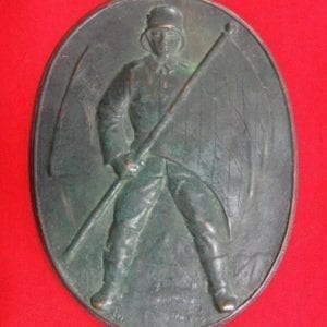 1922 Bavarian Soldier Bronze Plaque
