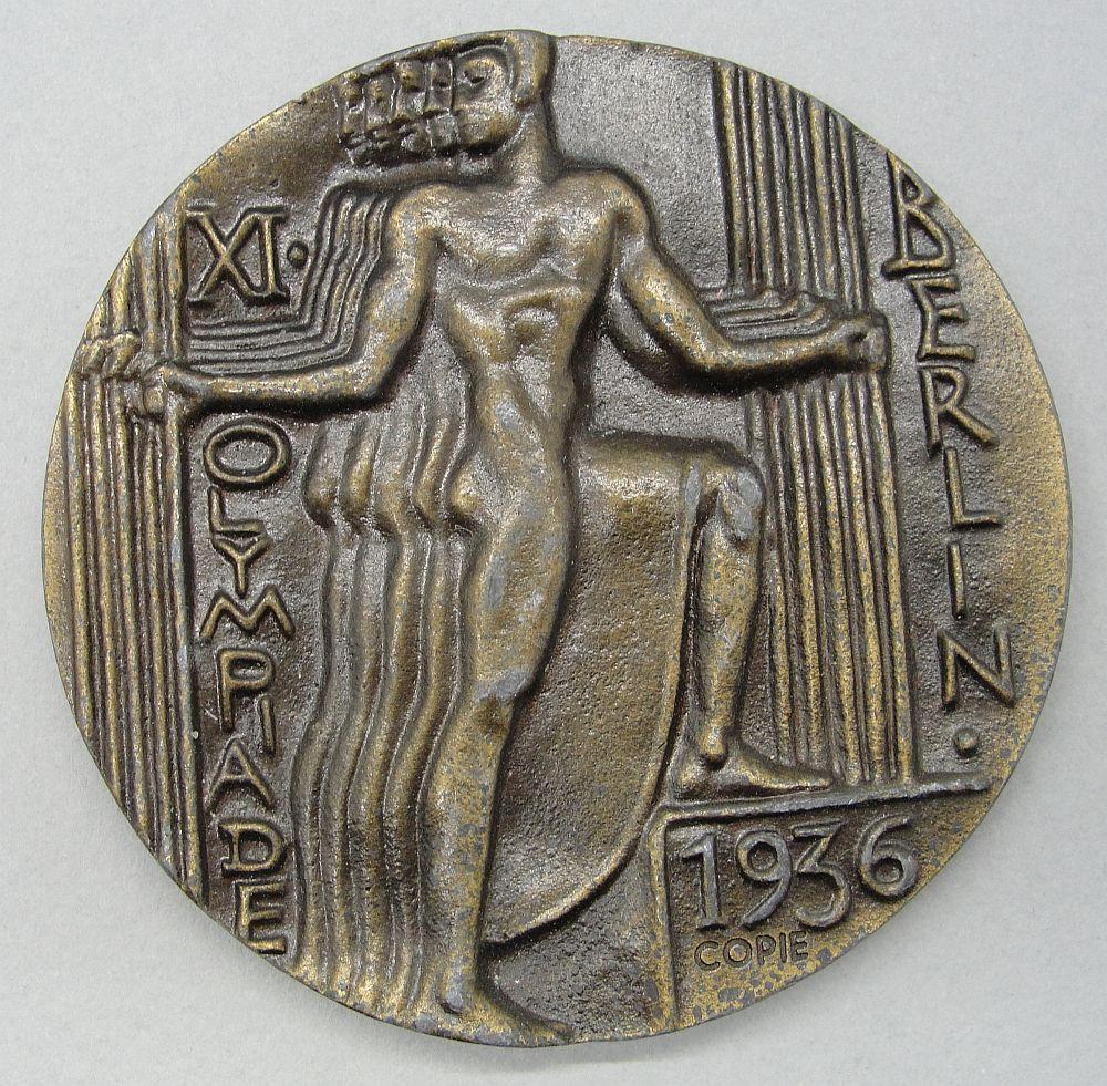 1936 Olympic Participants Medal, Version for Sale to Public