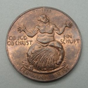 Anti-Semitic Medallion, Bronze-Version