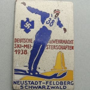 1938 Wehrmacht Ski Championship Badge