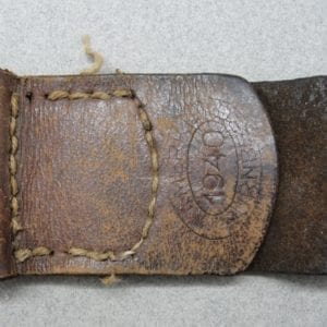 Leather Belt Buckle Tab by St. Merkl Nurnberg 1940