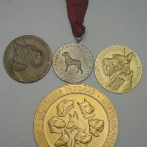Lot of 4 Canine Medals