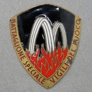 Fascist Italian Fire Brigades Sleeve Shield