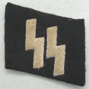 SS EM/NCO's Collar Tab, Machine Embroidered Version