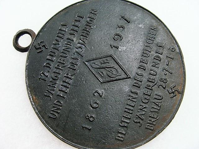 Large 1937 Table Medal