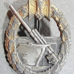 Kriegsmarine Coastal Artillery Badge by "FLL 43"