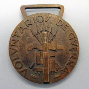 Spanish Civil War Volunteers Medal as Worn by Members of the Condor Legion