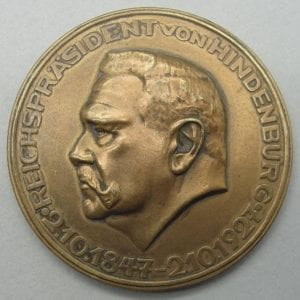 Reichspräsident Hindenburg Medal