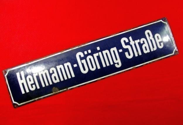 "Hermann - Göring - Straße" Street Sign