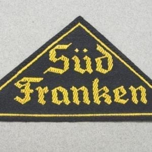 Hitler Youth District Triangle with RZM Tag Süd Franken