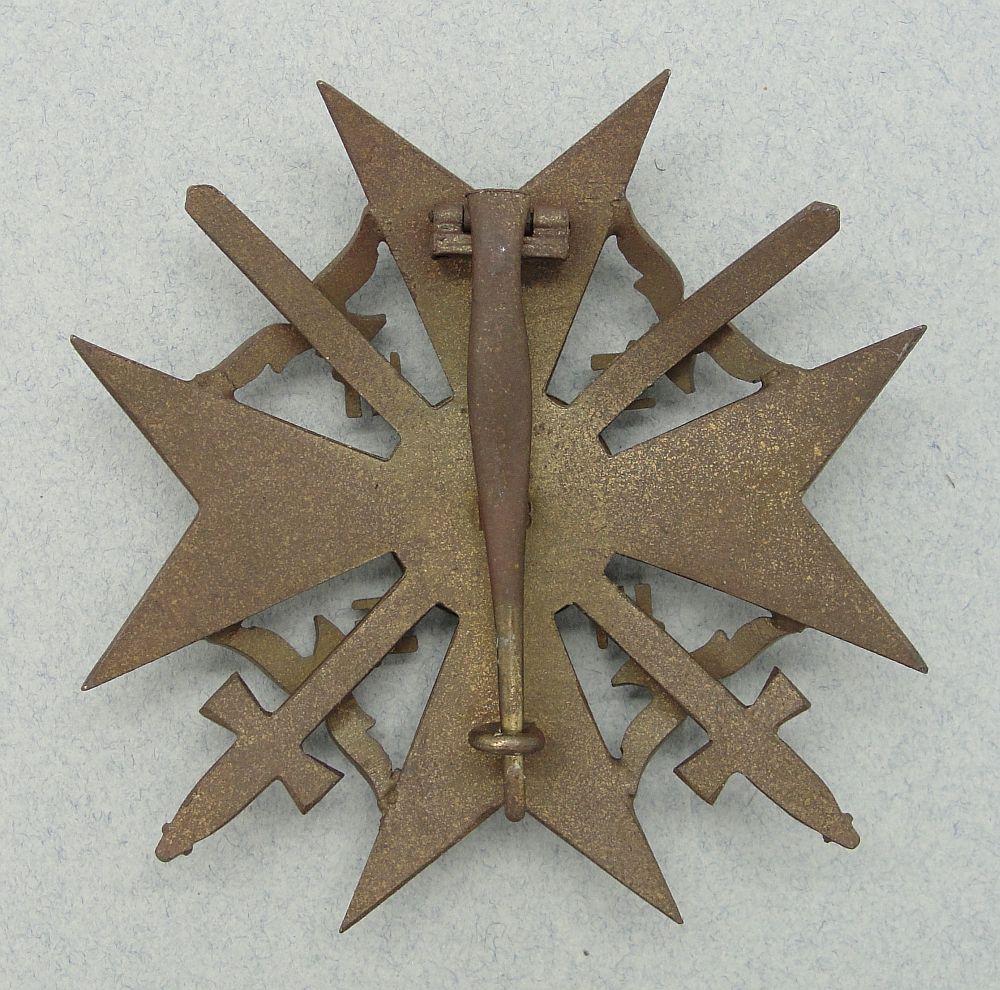 Spanish Cross in Bronze with Swords by "L/13" Meybauer