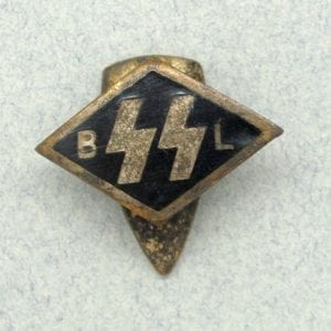 Flemish Allgemeine-SS "SS BL" Financial Supporter's Badge by ZOLL Lapel Version