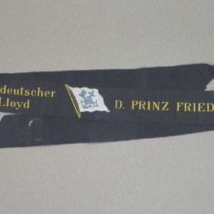 Nord-deutscher Lloyd D. Prinz Friedrich Wilhelm Cap Tally