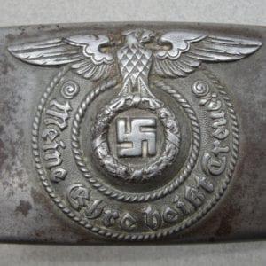 SS EM/NCO's Belt Buckle by "RZM 155/43 SS" w/extra Circle Stamping