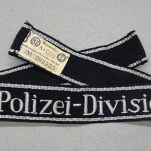 "SS-Polizei-Division" EM/NCO's Cuff Title