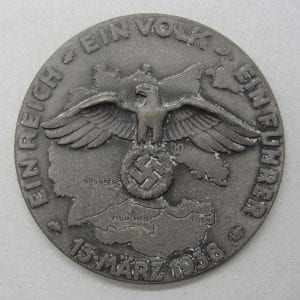 Ein Volk Ein Ein Reich Ein Führer March 13 1938 Anschluss Medal