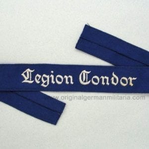 Luftwaffe Legion Condor Cuff Title - Hand Embroidered Cotton
