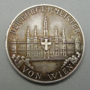 Bürgermeister (Mayor) of Vienna Table Medal Award