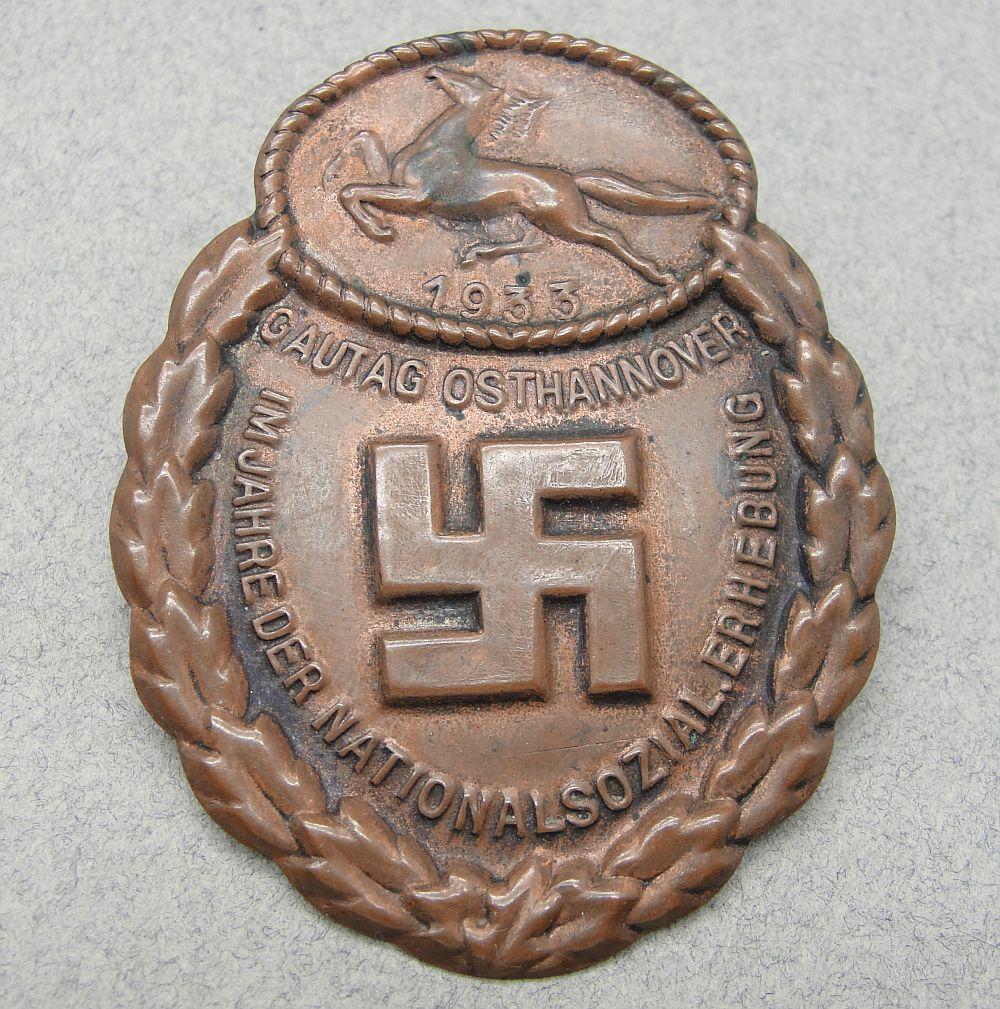 1933 Gau Osthannover Badge