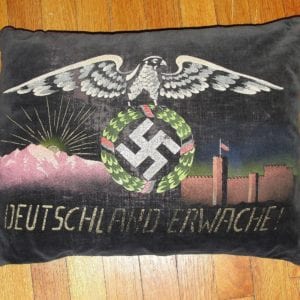 Early "DEUTSCHLAND ERWACHE!" Patriotic Propaganda Pillow
