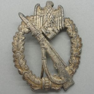 Army/Waffen-SS Infantry Assault Badge, Silver Grade, by FZZS, Catch Gone