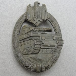 Army/Waffen-SS Panzer Assault Badge, Bronze Grade, by Aurich