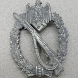 Army/Waffen-SS Infantry Assault Badge, Silver Grade, by M.K. 6.