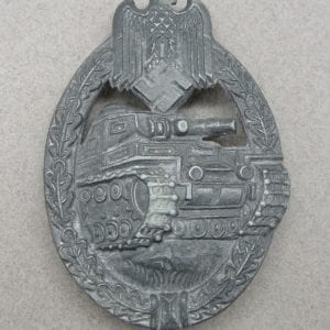 Army/Waffen-SS Panzer Assault Badge, Silver Grade, by Wiedmann
