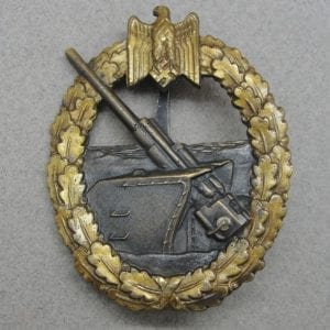 Kriegsmarine Coastal Artillery Badge by Juncker