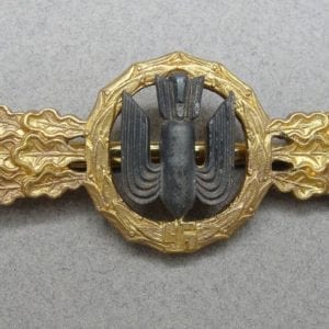 Luftwaffe Squadron Clasp for Bomber Pilots Gold Grade by "R. S. & S." - Catch Gone