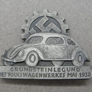 1938 Volkswagen Factory Groundbreaking Badge