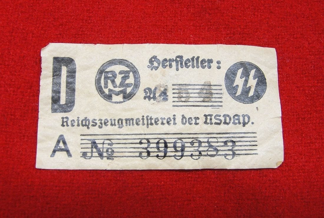 SS Armband with Paper SS RZM Tag